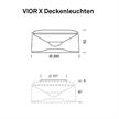 Deckenleuchte Vior X / 17W 40° weiss  DC 2700K 1800Lm CRI95 D=200mm H=97/IP54 | Bild 2