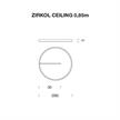 Deckenleuchte Zirkol Ceiling 35W schwarz  240V 3000K D=85cm H=5cm / IP40 | Bild 2
