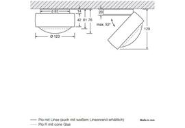 Deckenstr. Piu alto S80 LED 26W 2700K schwarz matt  230V/26W 1140lm 2700°K CRI97 IP20