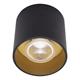 Deckenstrahler Cilindro LED 12W schwarz matt-gold  240V/2700K 1139Lm CRI90 D=93 H=93 IP20