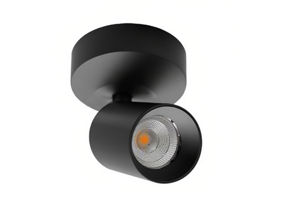 Deckenstrahler Minitube Led 9.2W schwarz  240V/863lm CRI90 2700K D=60 H=157 / IP20