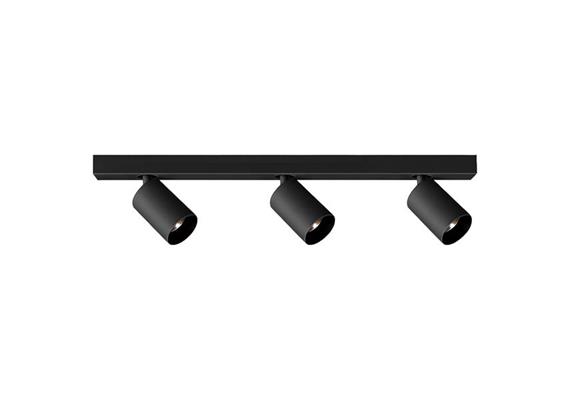 Deckenstrahler Minitube Line 3 Led 3x9.2W schwarz  240V/3x863lm CRI90 2700K L=560 H=148