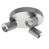 Deckenstrahler Minitube Trio Led 3x9.2W silberfarbig  240V/3x883m CRI90 3000K D=250 H=157