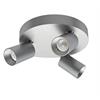 Deckenstrahler Minitube Trio Led 3x9.2W silberfarbig  240V/3x883m CRI90 3000K D=250 H=157