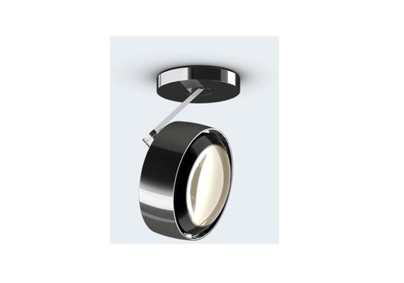 Deckenstrahler Piu alto 3d 26W 80° Linse LED chrommatt  240V 3000K für Aufbaumontage