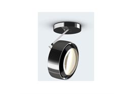 Deckenstrahler Piu alto 3d 26W 80° Linse LED chrommatt  240V 3000K für Aufbaumontage