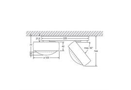 Deckenstrahler Piu alto doppio 80° LED schwarz matt  230V/2x26W 2200lm 2700°K CRI97 IP20