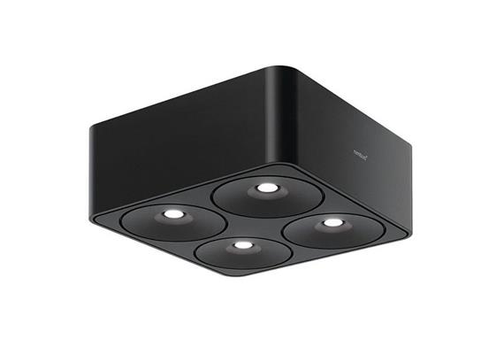 Deckenstrahler Q FOUR AUFBAU 40° weiss matt  230V/2700K 700lm CRI90 128x128 H=63mm IP20