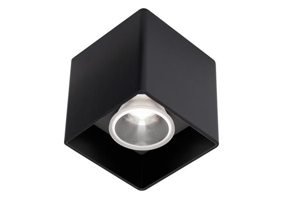 Deckenstrahler Quadrato LED 12W schwarz  240V 2700K 1139Lm CRI90 L=93 H=93 IP20