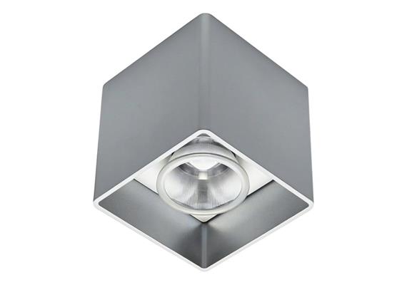 Deckenstrahler Quadrato LED 12W silber  240V 3000K 1266Lm CRI90 L=93 H=93 IP20