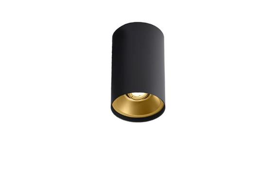 Deckenstrahler SOLID PETIT 2.0 LED 9W weiss/gold  240V 2700K 555lm CRI90 H=130 D=82mm