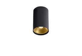 Deckenstrahler SOLID PETIT 2.0 LED 9W weiss/gold  240V 2700K 555lm CRI90 H=130 D=82mm