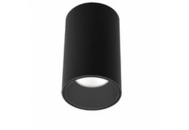 Deckenstrahler Tube Led 9.3W 50° starr schwarz  240V/1003lm CRI90 3000K D=90 H=150 IP20