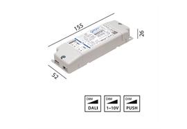 Dimmeinheit für LED 24V 288W  190-240V/ 12-24V max.12A DALI /1-10V / Push