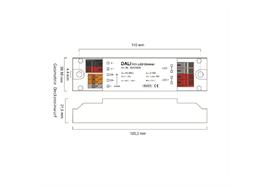 Dimmeinheit LN DALI 1Ch LED 24V /144W  12-48V/ 6A PWM L=122 B=30 H=22 IP20