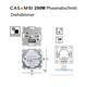 Drehdimmer UP Csambi 250W weiss  Druck-Wechsel-Schalter /Phasenabschnitt