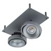 Eb-Strahler für Nische 240x120 LED 2x9.3W 45° silber  240V 2700K 2x705lm CRI90 500mA /IP20