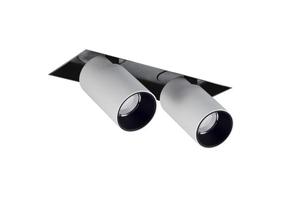 Eb-Strahler Tube randlos LED 48° 2700°K weiss-schwarz  DC 500mA 2x9.3W 2x705lm CRI90 IP20