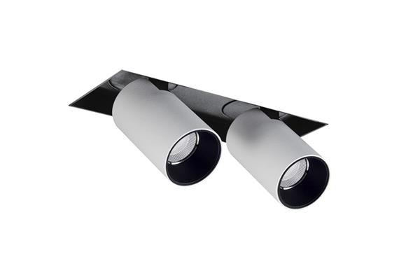Eb-Strahler Tube randlos LED 48° 3000°K weiss  DC 500mA 2x9.3W 2x705lm CRI90 7 IP20