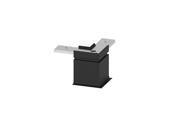 Eckstück 90° für Eibau-Stromschiene Magneto 05 schwarz  H=58.5mm L=50.5 x 50.5mm IP20