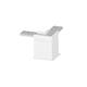 Eckstück 90° für Einbau-Stromschiene Magneto 05 weiss  H=58.5mm L=50.5 x 50.5mm IP20