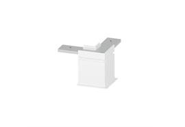 Eckstück 90° für Einbau-Stromschiene Magneto 05 weiss  H=58.5mm L=50.5 x 50.5mm IP20