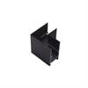 Eckstück 90° horizontal Stromschiene Magneto schwarz matt  L=50mm H=53.7 B=26.2mm IP20