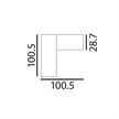 Eckstück 90° VK Stromschiene Magneto mini weiss matt  H=29 B=26.2mm IP20 | Bild 2