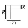 Eckstück 90° VK Stromschiene Magneto weiss matt  H=52.5 B=26.2mm IP20 | Bild 2