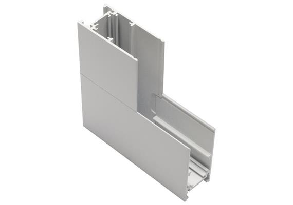 Eckstück 90° VK Stromschiene Magneto weiss matt  H=52.5 B=26.2mm IP20