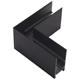 Eckstück 90° XL horizontal Stromschiene Magneto schwarz matt  L=100mm H=53.7 B=26.2mm IP20