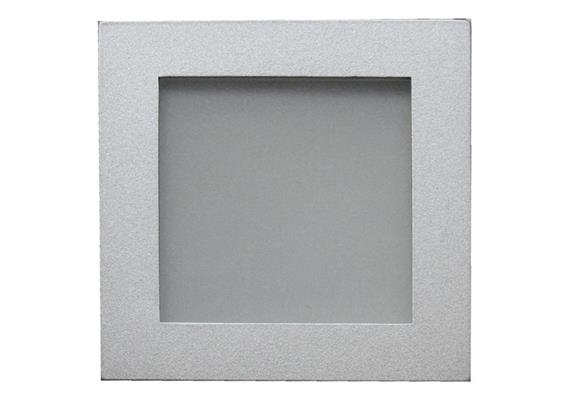 Einbaul. 90x90mm weiss /Glas matt  Schnappverschl. für PAR16 As=76x76mm ET=130 IP44