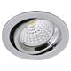 Einbaul. schwenkbar 30° chrom matt  12V Gx 5.3 / 20-50W Ausschnitt=70mm / D=80mm