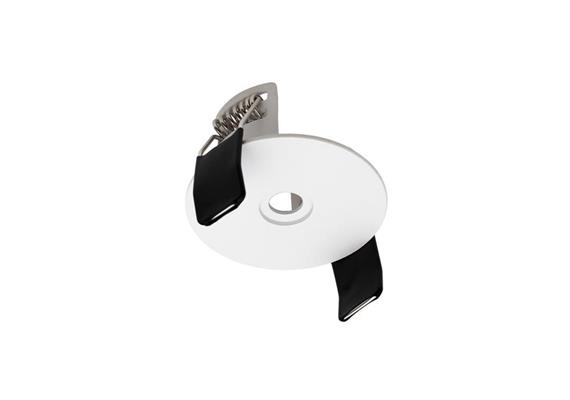 Einbaumodul rund d=60 weiss matt  AS 48mm h=2mm für M10x1  mit Spreitzfeder für Hohlraum