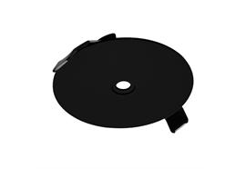 Einbaumodul rund d=90 schwarz matt  AS 75mm h=2mm für M10x1  mit Spreitzfeder für Hohlraum