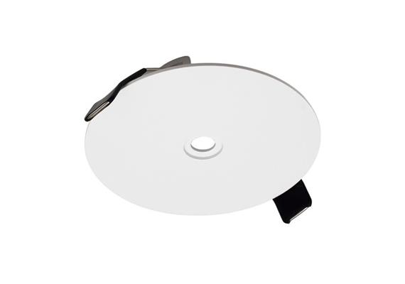 Einbaumodul rund d=90 weiss matt    AS 75mm h=2mm für M10x1  mit Spreitzfeder für Hohlraum