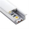 Einbauprofil INTRO 7 für LED alu eloxiert  B=23.3mm mit Laschen B=17.2mm H=8mm L=2500mm