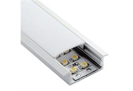 Einbauprofil Intro W für LED alu eloxiert B=30.2mm ohne Laschen B=23.6mm H=10mm