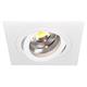 Einbaustrahler LED 10.5W schwenk. 3000°K alu geb.  LED 10.5W/500mA/AS=80mm/H=102mm/92x92mm