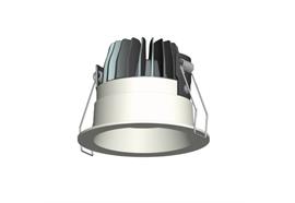 Einbaustrahler LED 10W silbergrau  DC 2700K 250mA CRI90 / D=100 AS=80 H=75 / IP44