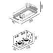 Einbaustrahler randlos 59031 / 2x9.3W weiss matt  DC 500mA 3000K L=178 B=91 H=96 / IP20 | Bild 2
