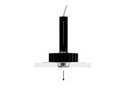 Einbaustraler Nulla 25 LED 8W DALI schwarz  DC 700mA 3000K D=25mm H=152 DA= 35 IP20