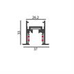 Einbaustromschiene Magneto mini E 48V L=2m schwarz matt  DC 48V/ B=37 H=33 IB=26.2mm IP20 | Bild 2