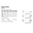 Einspeisung mit Gummi-Kabel- 2-polig HRF 1m schwarz  Farbe schwarz d=5.3mm | Bild 2