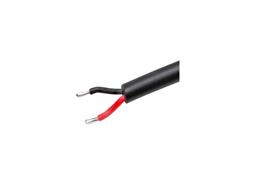 Einspeisung mit Gummi-Kabel- 2-polig HRF 1m schwarz  Farbe schwarz d=5.3mm