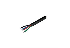Einspeisung mit Gummi-Kabel- 4-polig HRF 1m schwarz  Farbe schwarz d=5.8mm