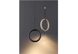 Einzelpendel Ivyi 3W LED 2700K schwarz  DC 350mA 450Lm D=145m B=17mm IP20