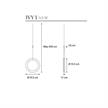 Einzelpendel Ivyi 3W LED 2700K schwarz  DC 350mA 450Lm D=145m B=17mm IP20 | Bild 2