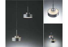 Einzelpendel Loui Led 7Wdirekt/indirekt chrom  230V/24V/H=125 D=110/ 7W/ /2700°K