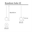 Einzelpendel Random Solo 12 - 3W Transparent  DC 350mA 2700K 150Lm D=12cm IP20 | Bild 2
